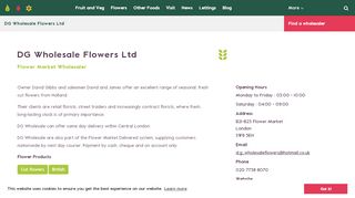 
                            11. DG Wholesale Flowers - New Covent Garden Market
