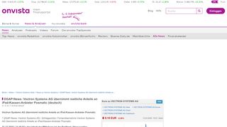 
                            13. DGAP-News: Vectron Systems AG übernimmt restliche Anteile an iPad ...