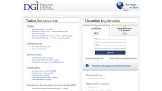 
                            3. DGI · Principal Servicios en Línea