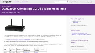 
                            13. DGN2200M Compatible 3G USB Modems in India | Answer ...