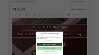 
                            9. DGSVO als Blogger - Was haben wir auf unserem Blog umgesetzt?