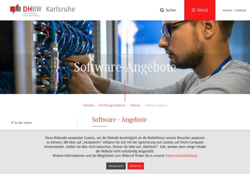 
                            6. DHBW Karlsruhe: Einrichtungen: IT.Service