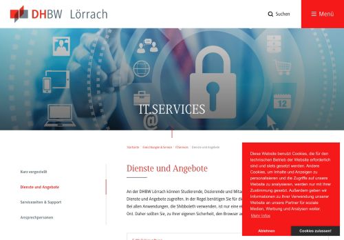 
                            7. DHBW Lörrach: Schnellzugang IT-Dienste