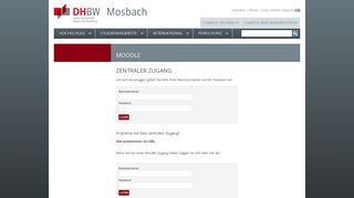 
                            7. DHBW Mosbach :: Startseite › Login