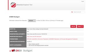 
                            7. DHBW Stuttgart - Metadata Explorer Tool