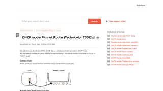 
                            13. DHCP mode: Plusnet Router (Technicolor TG582n) : CUJO LLC