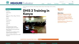 
                            8. DHIS 2 Training in Kenya — MEASURE Evaluation