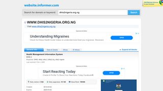 
                            11. dhis2nigeria.org.ng at WI. Health Management Information System