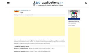 
                            13. DHL Application, Jobs & Careers Online - Job-Applications.com