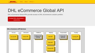 
                            7. DHL eCommerce APIs