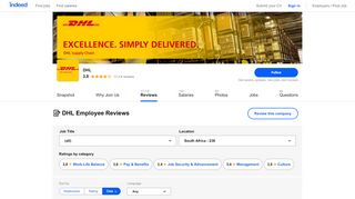 
                            10. DHL Employee Reviews - Indeed