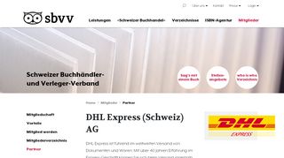 
                            11. DHL Express (Schweiz) - Schweizer Buchhändler- und Verleger ...
