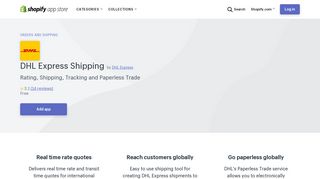 
                            8. DHL Express Shipping – Ecommerce Plugins for Online Stores ...