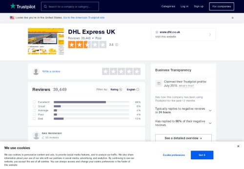 
                            13. DHL Express UK Reviews | Read Customer Service Reviews of www ...