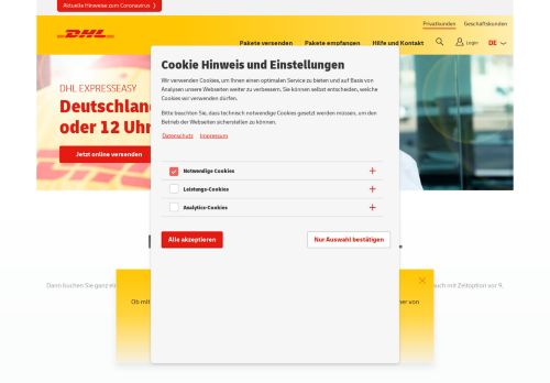 
                            8. DHL ExpressEasy - wenn es besonders eilig ist | DHL