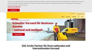 
                            5. DHL Geschäftskunden – Paket-, Express- und Logistikangebote