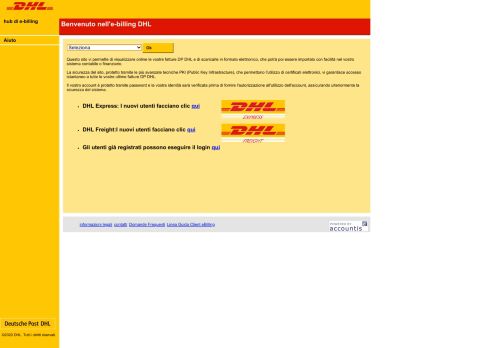 
                            7. DHL hub di e-billing