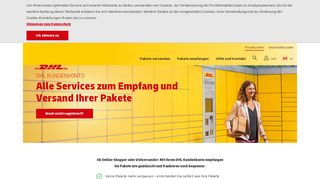 
                            2. DHL Kundenkonto - Ihre Services zum individuellen Paketempfang ...