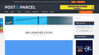 
                            11. DHL launches CILLOX | Post & Parcel