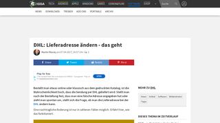 
                            5. DHL: Lieferadresse ändern – das geht – GIGA