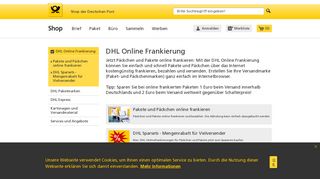 
                            11. DHL Online Frankierung | Shop Deutsche Post