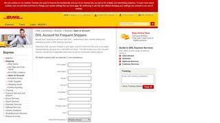 
                            4. DHL | Open an Account | English - Luxembourg