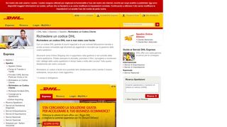 
                            4. DHL | Richiedere un Codice Cliente | Italiano