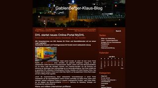 
                            10. DHL startet neues Online-Portal MyDHL - Gablenberger-Klaus-Blog