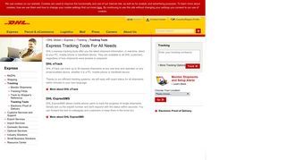 
                            2. DHL | Tracking Tools | English