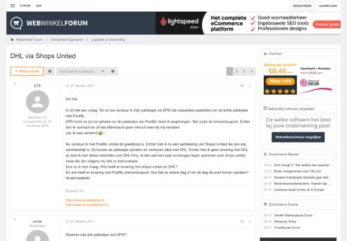 
                            2. DHL via Shops United - Webwinkel Forum