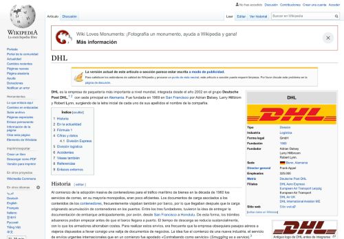 
                            12. DHL - Wikipedia, la enciclopedia libre