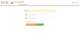 
                            7. DHS | LogIn - NCR DebtHelp