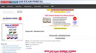 
                            12. Dhyeya IAS : Allahabad Centre | IAS EXAM PORTAL - India's ...