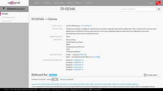 
                            8. DI-02566 - Glioma - Proteins - neXtProt