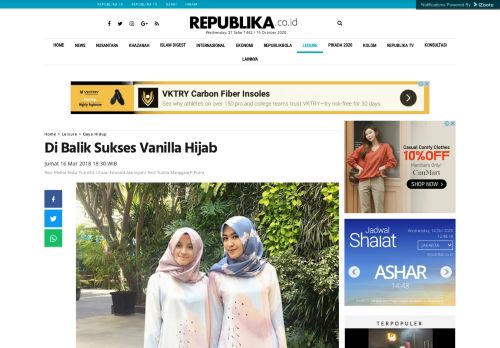 
                            8. Di Balik Sukses Vanilla Hijab | Republika Online - Gaya Hidup