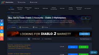 
                            11. Diablo 3 Account | Buy High LvL D3 Account | PlayerAuctions