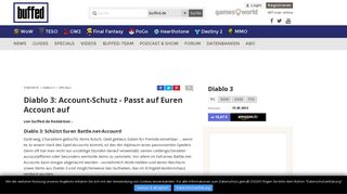 
                            7. Diablo 3: Account-Schutz - Passt auf Euren Account auf - Buffed
