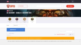 
                            8. Diablo 3 (D3) Account - Buy & Sell Securely At G2G.com