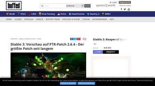 
                            8. Diablo 3: Vorschau auf PTR-Patch 2.6.4 - Der größte Patch seit langem