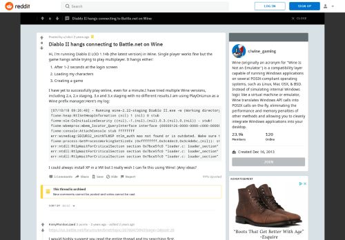 
                            5. Diablo II hangs connecting to Battle.net on Wine : wine_gaming ...