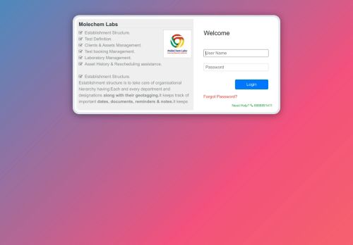 
                            2. Diagno Lab:Login