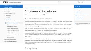 
                            7. Diagnose user logon issues - Citrix Product Documentation