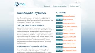 
                            13. Diagnosetest Auswertung - ECDL Diagnosetests