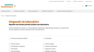 
                            7. Diagnostic de laboratoire - Siemens Healthcare