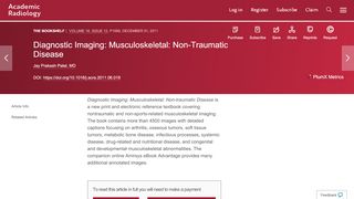 
                            12. Diagnostic Imaging: Musculoskeletal: Non-Traumatic Disease ...