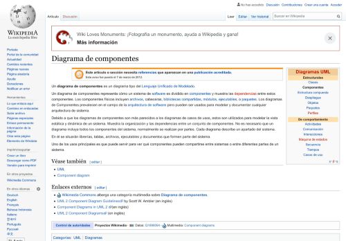 
                            12. Diagrama de componentes - Wikipedia, la enciclopedia libre