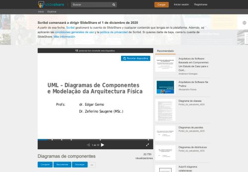 
                            8. Diagramas de componentes - SlideShare