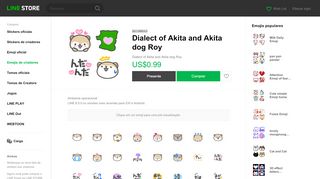 
                            12. Dialect of Akita and Akita dog Roy – LINE Emoji | LINE STORE