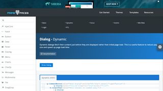 
                            2. Dialog - Dynamic - PrimeFaces Showcase