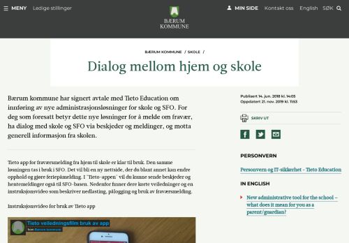 
                            6. Dialog mellom hjem og skole | Bærum kommune